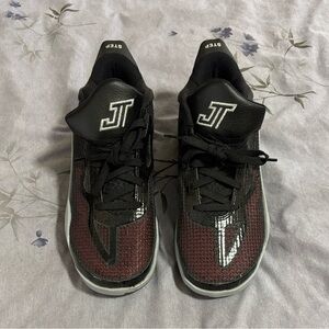 Boy’s Jordan Tatums Black and Red Athletic Shoes - size 7Y